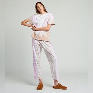 RAGDOLL LA Pink Tie-Dye Oversized Tee large festival boho summer streetwear